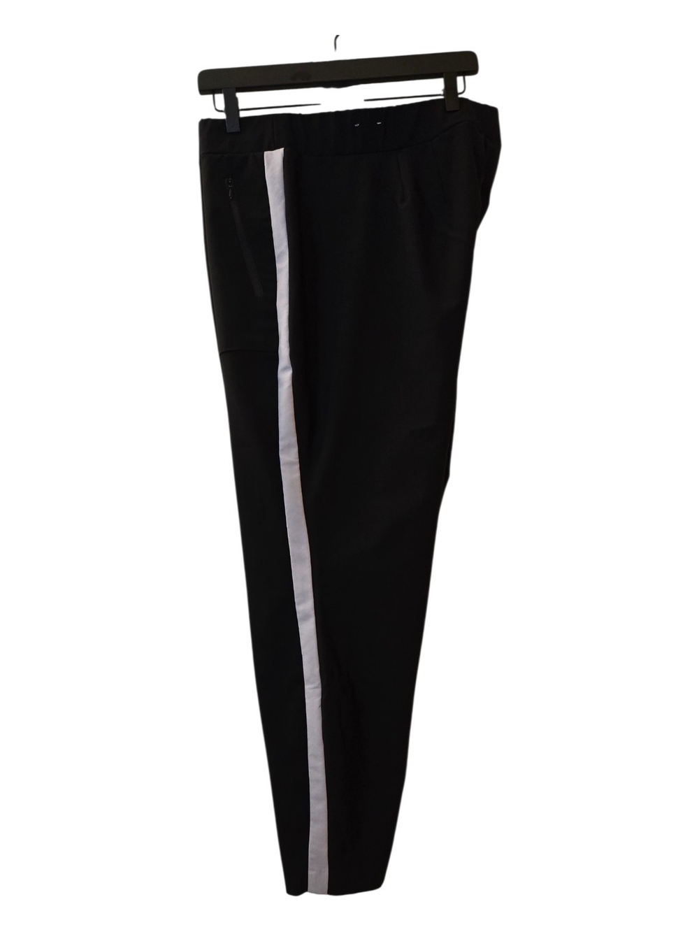 Lane Bryant 2021 Black Relaxed Fit Colorblock Joggers Size 20 Slim Ankle Pants